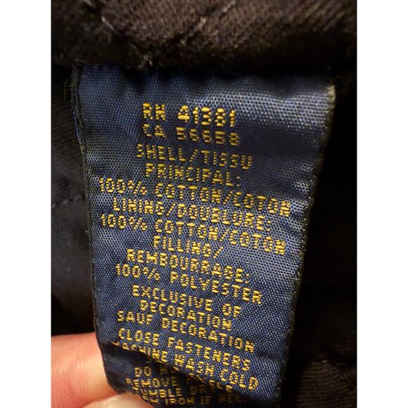 Polo Ralph Lauren Women's XS Black Quilted Cotton Moto Zip Up Jacket - Picture 6 of 9